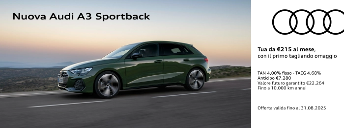Nuova Audi A3 Sportback