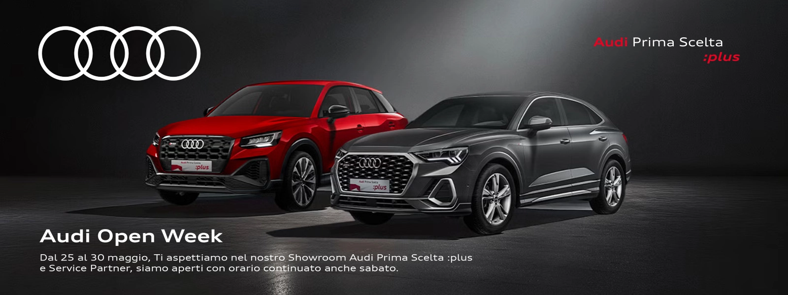 Audi Prima Scelta :𝙥𝙡𝙪𝙨 OPEN WEEK