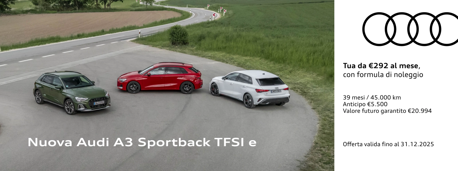 Nuova Audi A3 Sportback 