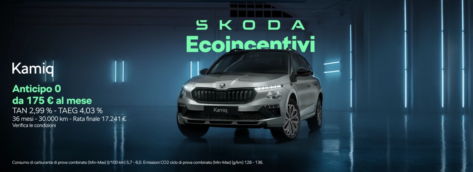 Nuovo Skoda Kamiq 
