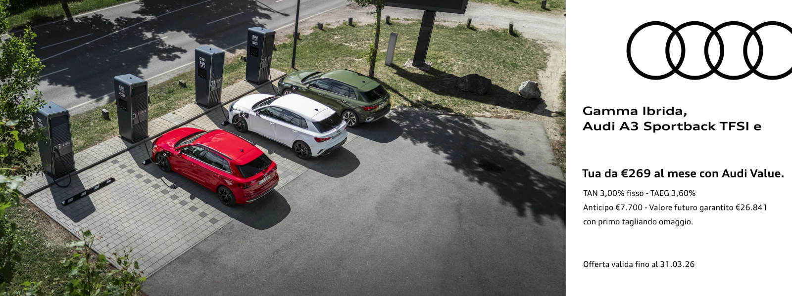 Nuova Audi A3 Sportback TFSI e