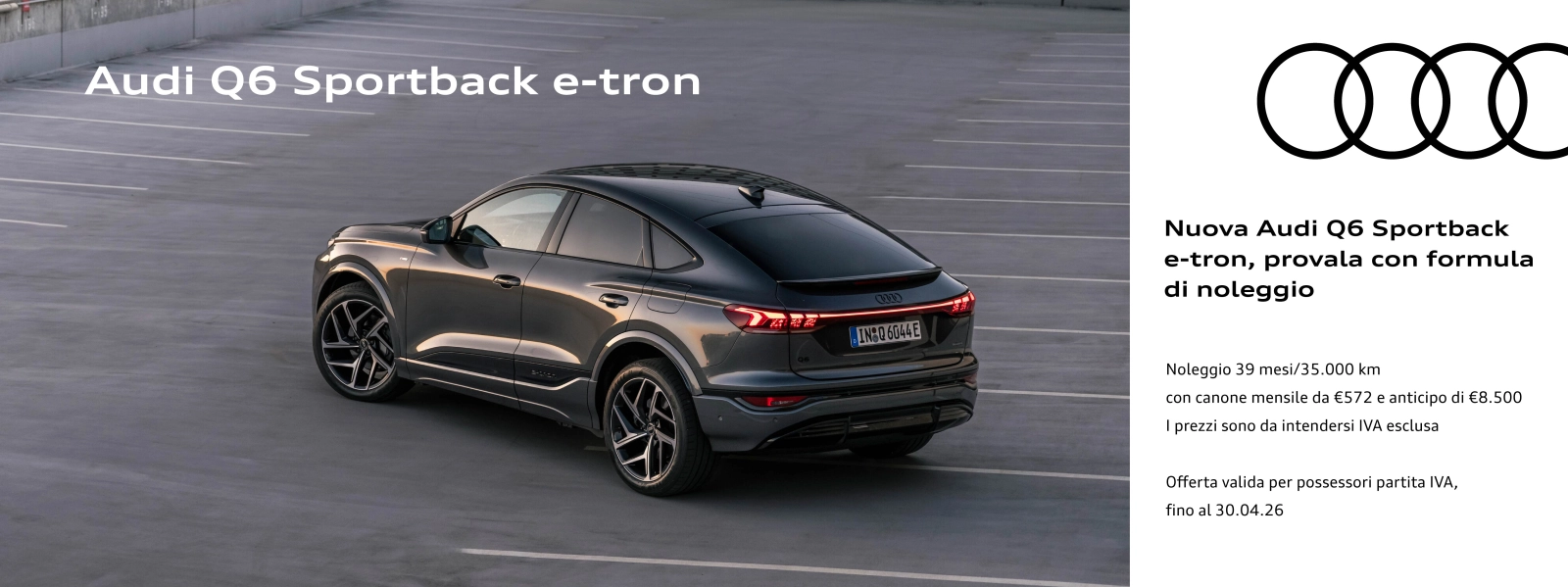 Nuova Audi Q6 Sportback e-tron