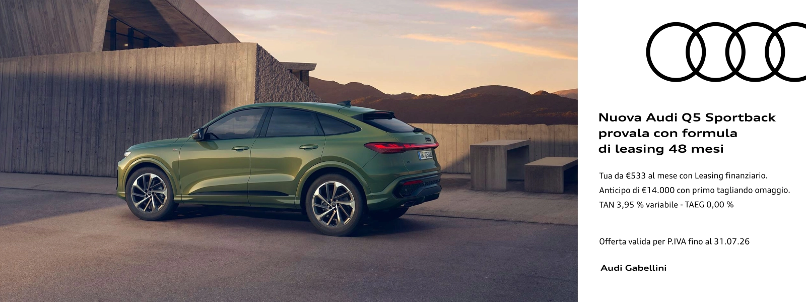 Nuova Audi Q5 Sportback